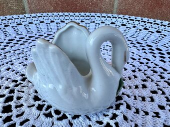 Porcelánová labuť na uloženie šperkov a drobnosti - 2