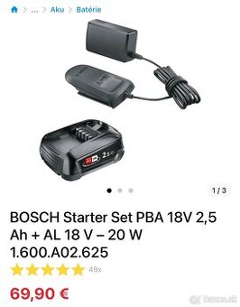 Set záhradnej techniky BOSCH – kosačka, vyžínač a batérie - 2