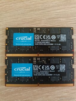 pamäte do notebooku CRUCIAL set 2X DDR5 16GB (32GB) - 2