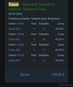 Separ - Národný futbalový štadión Tehelné Pole - 2