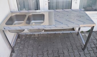 Umývacie stoly, nerezový gastro nábytok - 2