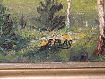 Obraz F. Plas, Statek, olej na plátně 68x98 - 2