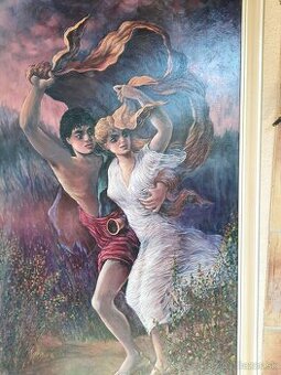 Obrazy olejomaľby na plátne staré obrazy - 2