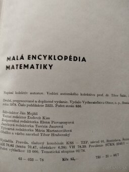 Malá encyklopédia matematiky - 2