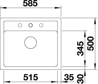 Granitový kuchynský drez -BLANCO - 2
