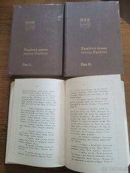 Pamätná kniha mesta Prešova 3 zväzky - 2