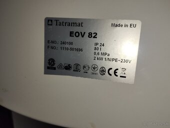 Predám bojler Tatramat EOV 82. - 2