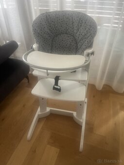 BEBECOMFORT White detská jedálenská stolička drevená - 2