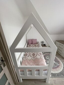 Masívna detská domčeková posteľ - 2