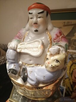 Budha s tigrom Porcelán - 2