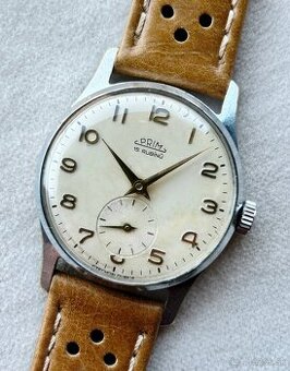 Československé mechanické vintage retro hodinky PRIM 50. Typ - 2