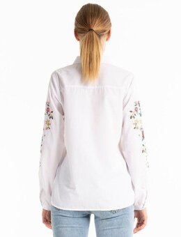 Blúzka s vyšívanými rukávmi, veľ. L - 2