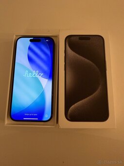 Predám iPhone 15 Pro, 256 GB, vo výbornom stave, so všetkým - 2
