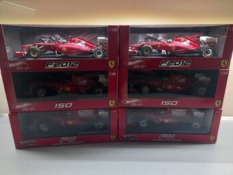 6x F1 FERRARI F10 F150 F2012 MASSA A ALONSO HOTWHEELS 1:18 - 2