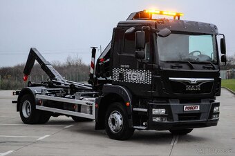 MAN 15.250 NOVÝ HÁKOVÝ NOSIČ KONTAJNEROV + HYDRAULICKÁ RUKA - 2