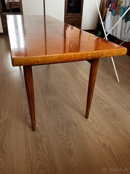 Konferenčný stolík – drevený, retro štýl - 2