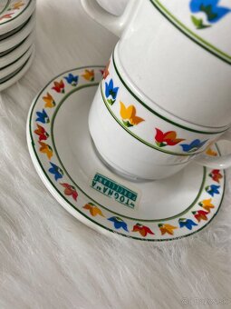 Retro taliansky porcelánový espresso set Tognana - 2