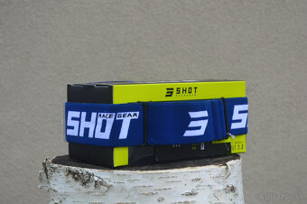 SHOT modré mx atv okuliare s čírim sklom - 2