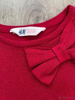 Vianočné šaty H&M, veľkosť 110 - 2