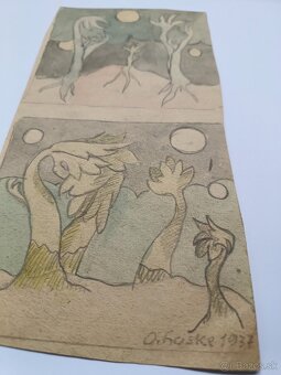 Oskar Laske (1874-1951) Akvarel, 1937 - 2