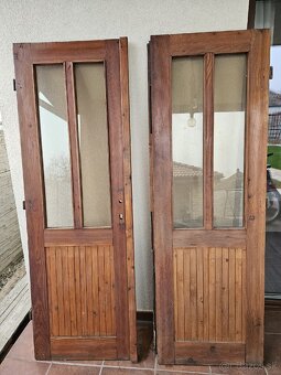 Drevené vchodové dvere -dvojkrídlové - 2
