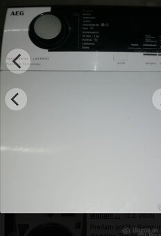 Predám práčka značka AEG digitálne 6kg - 2
