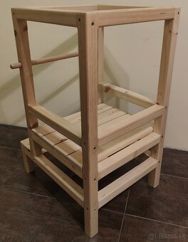 Drevená učiaca veža pre deti - 2