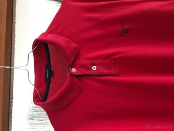 GANT originál Red pánske tricko dlhy rukav L/XL - 2