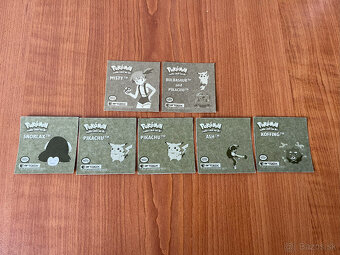 Pokemon ArtBox samolepky z roku 1999 - 2