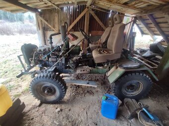 Traktor domácej výroby. - 2