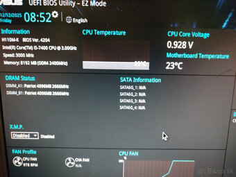 doska H110M-K + Intel Core i5-7400 LGA1151 - 2