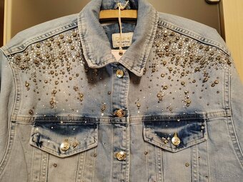 Džínsová/ rifľová bunda handmade - 2