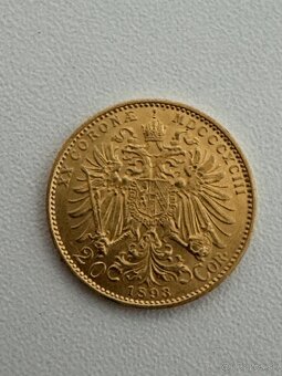 Predám Rakúsku 20 Koruna 1893 BZ, František Jozef I. - 2