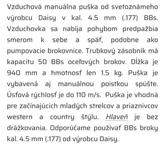 Hobby vzduchovka - 2