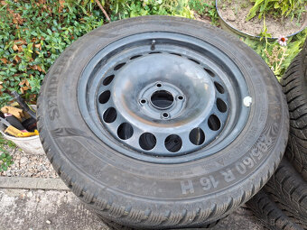 plechové disky "peugeot" 4x108 16" pneu 205/60 r16 - 2
