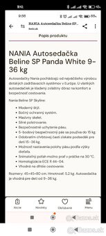 Detská autosedačka - 2