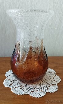 Sklenená váza - Pavel Ježek 1976-Škrdlovice - 2