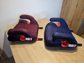 Autosedačka - podsedák CARETERO Isofix navy modrá + bordová - 2