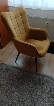 Horčicovo-zlte kreslo - 2