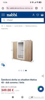 Šatníková skriňa - 2