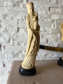 Vintage japonská socha ženy - 2