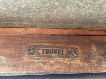 Orginal Thonet stolik so Sklom - 2