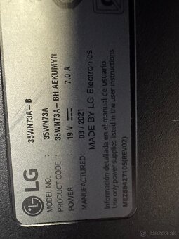 LG 35wn73a 35" QHD LCD monitor na diely - 2