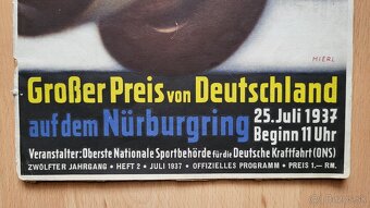 Originální oficiální program GP Německa 1937 Nürburgring - 2