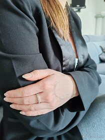 Výnimočná 1,36ct diamantová obrúčka zo 14ct bieleho zlata - 2