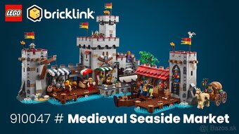 PREDOBJEDNÁVKA - LEGO 910047 - Medieval Seaside Market - 2