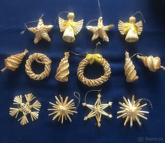 Ozdoby na stromcek zo slamy - 2