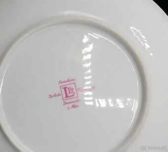 Llis D. Art, tanier s kvetmi, porcelán - 2