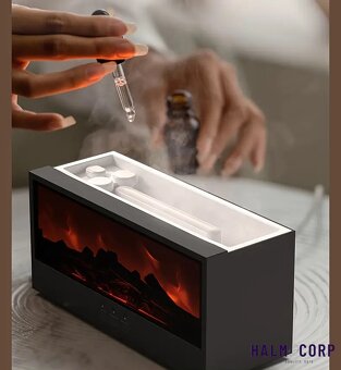 Zvlhčovač vzduchu v tvare krbu - 2