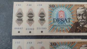 10 Kčs 1986, séria J (36 - 70) - 2